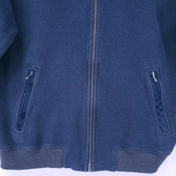 Tommy Bahama Mens XL Blue Full Zip Sweater Jacket Soft Cotton Comfort - Picture 9 of 16